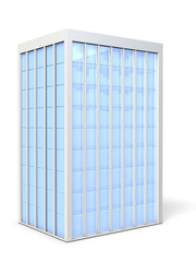 Miniature model of the office building