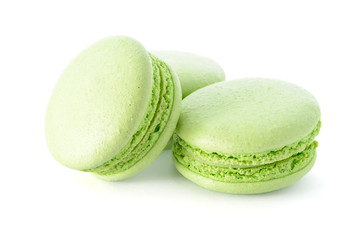 Fresh green macarons