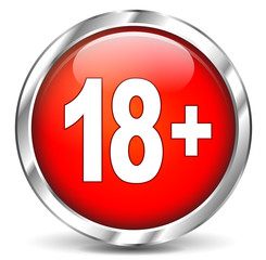 red and chrome adult icon