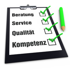 Beratung - Service - Qualität - Kompetenz