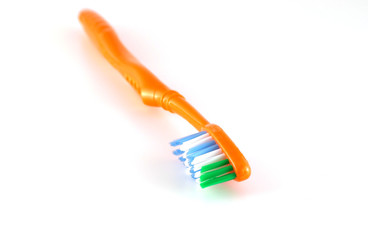 Orange toothbrush