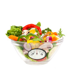 Salat mit analoger Anzeige Waage