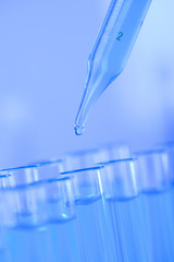 Laboratory tools, Pipette fluid, test tubes 