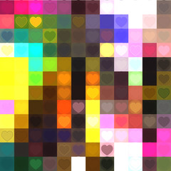 the pattern of hearts