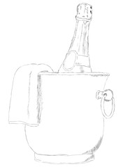Champagne bottle