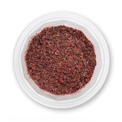 Heap ground sumach isolated on white background