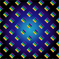 Blue grid background with glow