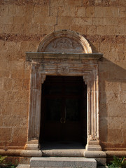 The portal of  Santa Maria di Stignano Sanctuary