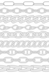 cartoon image of chain links