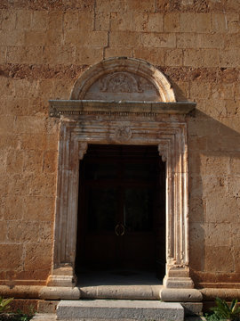 The portal of  Santa Maria di Stignano Sanctuary
