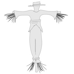 cartoon image of scarecrow character