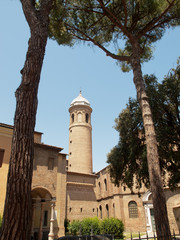 Tower near Basilica of San Vitale in Ravenna,Italy