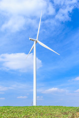 Fototapeta premium wind turbine clean energy concept