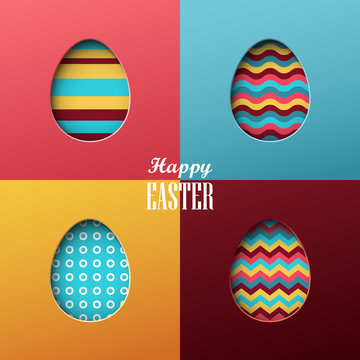 Bright vector easter background
