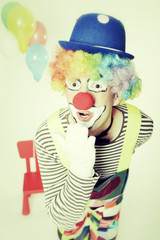 Staunender Clown