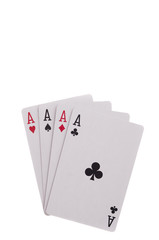 Four aces - heart, spade, diamond and club