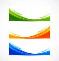 Set of banners