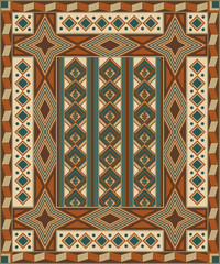Vector seamless geometric pattern