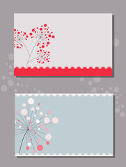 cover template with beautiful flowers