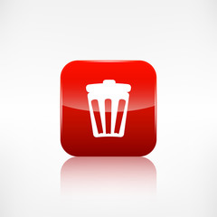 Trash can icon. Recycle symbol. Waste container.