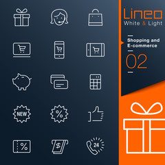 Lineo White & Light - Shopping and E-commerce outline icons