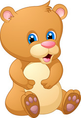 Cute baby bear cartoon