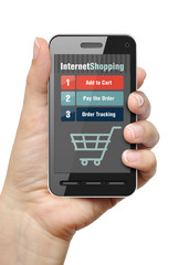 Internet shopping concept