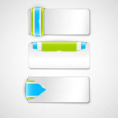 Abstract vector banners set