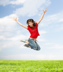 Obraz premium girl jumping