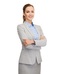smiling businesswoman