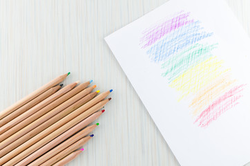 Fototapeta premium pencils color
