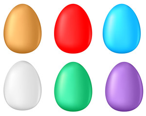 Multicolor egg set
