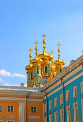 Fototapeta na wymiar Cerkiew Zmartwychwstania Pańskiego w Pałacu Katarzyny