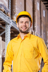 Supervisor during job in warehouse