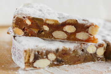 Panforte, the traditional cake of Siena, Italy