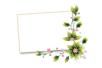 Стилизованный фон с цветами