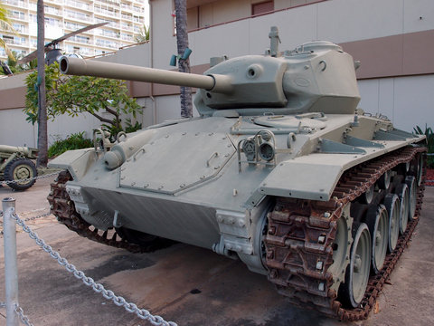 US Light Tank, M24 on Display at the Army Museum