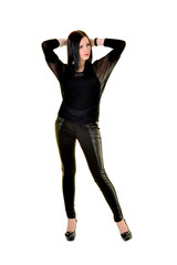 Fototapeta premium Fashion photo of young magnificent woman