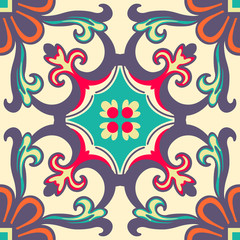 Seamless Colourful Ornament Tiles