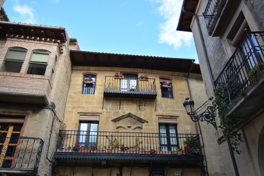Edificio tipico en el pueblo de Laguardia