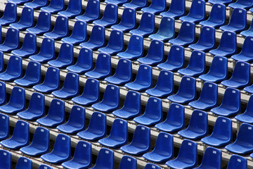 Tribünen-Sitze/Arena/Stadion blau