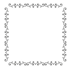 ornamental frame isolated on white