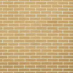 Closeup of yellow brick wall as background or texture