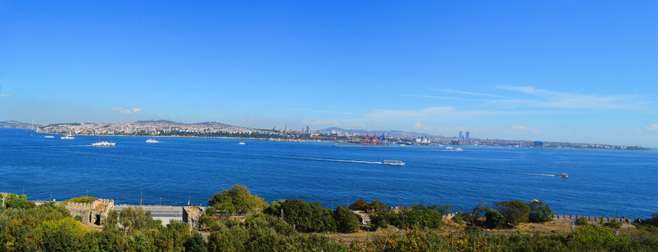 Panoramic view to Istanbul, Turkey