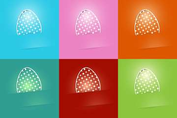 the Easter greeting cards set