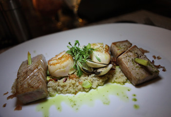 seafood kebab