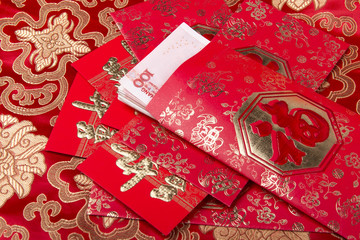 Traditional chinese knot on white background