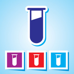 Colourful editable icon of IVF