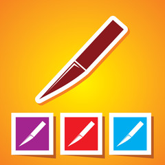 scalpel incision sign, symbol or icon