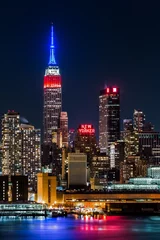 Foto auf Acrylglas Empire State Building ehrt Presidents& 39  Day © mandritoiu